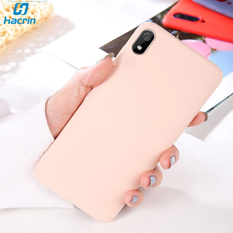 Чехол Hacrin для Xiaomi Redmi 7 роскошный мягкий жидкий силиконовый резиновый чехол на