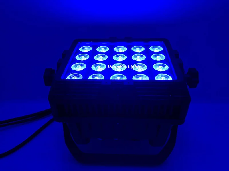 2 шт. 20x18 Вт led городское цветное освещение для мытья наружная настенная шайба rgbwa uv