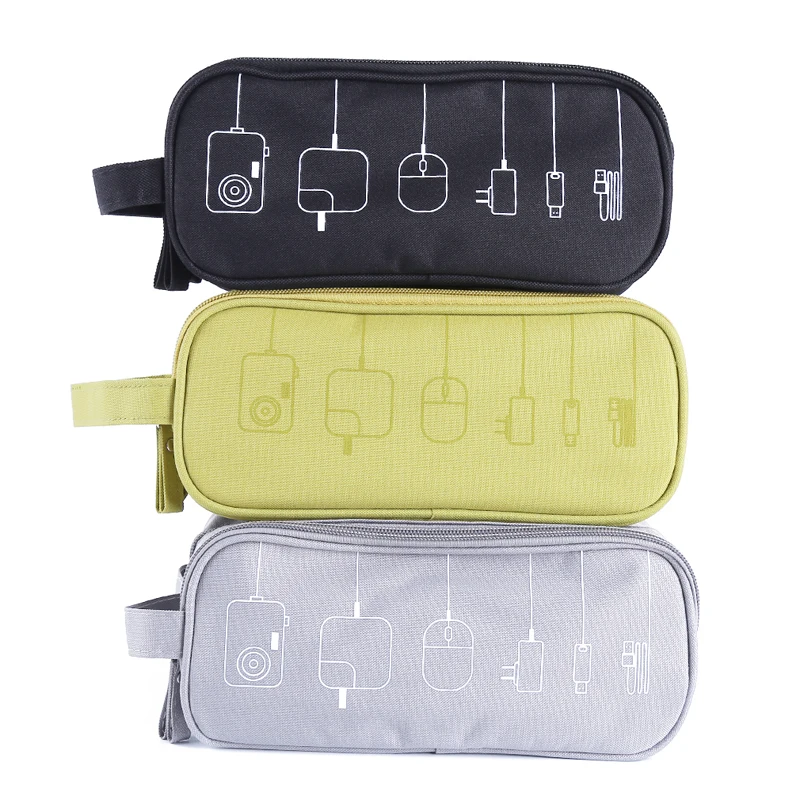 Travel Organizer System Kit Case Storage Bag 2 Layers Digital Gadget Devices USB Cable Earphone Pen Insert Portable Bags | Дом и сад