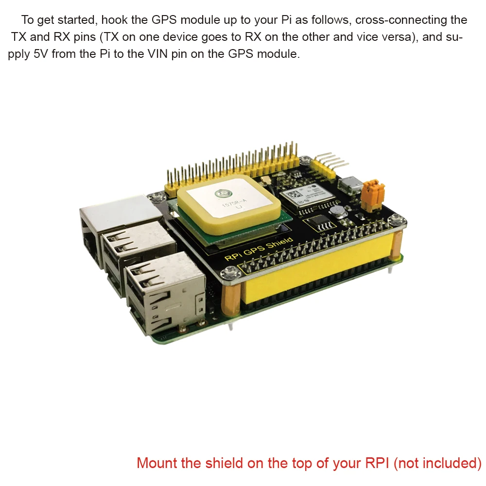 Keyestudio NEO-6M gps Щит Плата расширения с антенной для Raspberry Pi 3/CE сертификация