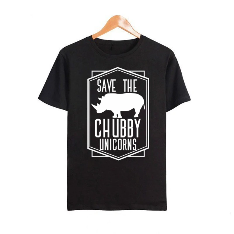 Showtly Rhinoceros рубашка "Save the Chubby Unicorn" Забавные футболки женские Графические топы