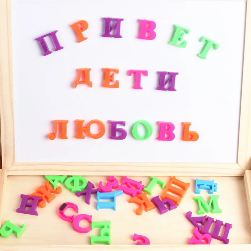 33 шт. русский алфавит магнитные буквы детские развивающие и обучающие игрушки холодильник доска для сообщений для ребенка