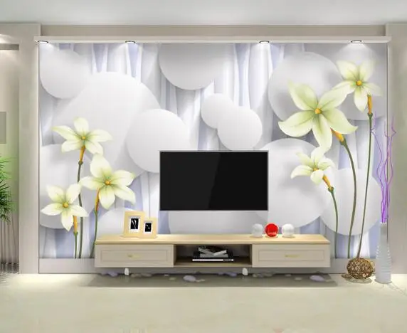 

3D flower abstract wallpaper photo mural wall decor wall art for living rooom custom any size embossed wall paper roll