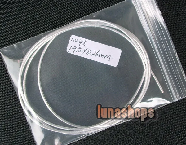 

LN002028 100cm Acrolink Silver Plated OCC Signal Wire Cable 19 Pins 0.26mm For DIY Hifi