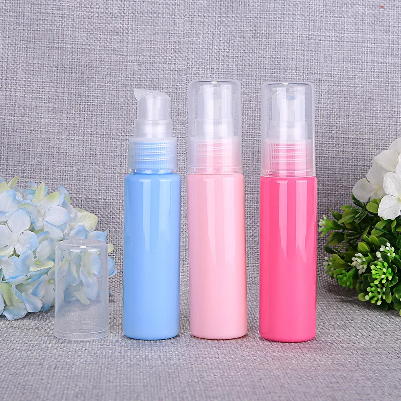 Refillable Portable Mini Empty Cosmetic Container Perfume Traveler Packing Bottle Press Bottle for Lotion Shampoo Bath