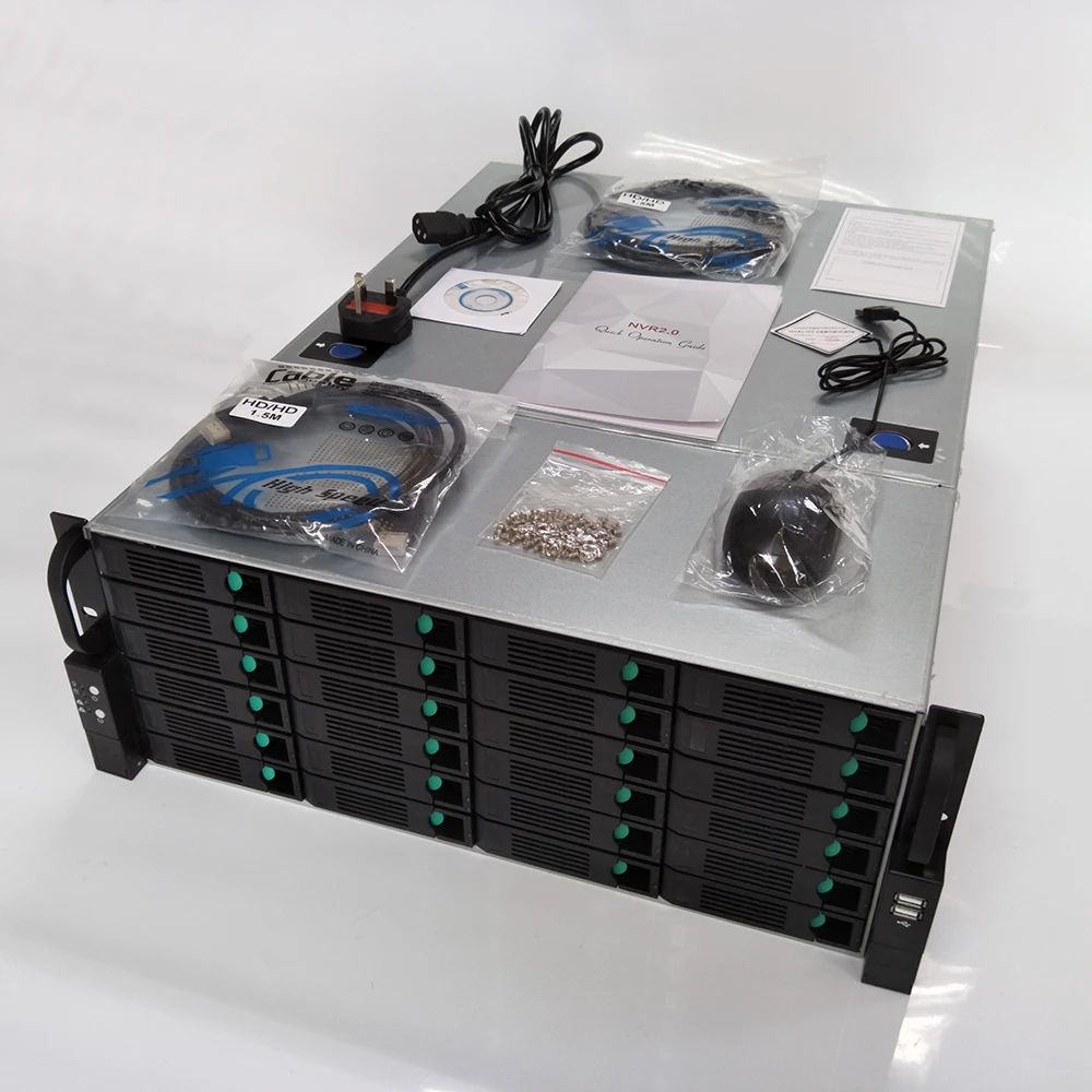 IMPORX супер 128CH 4U 24HDD H.265 CCTV NVR 4 K/5.0MP/4.0MP/2.0MP IP видеокамера 24 SATA HDMI VGA Поддержка