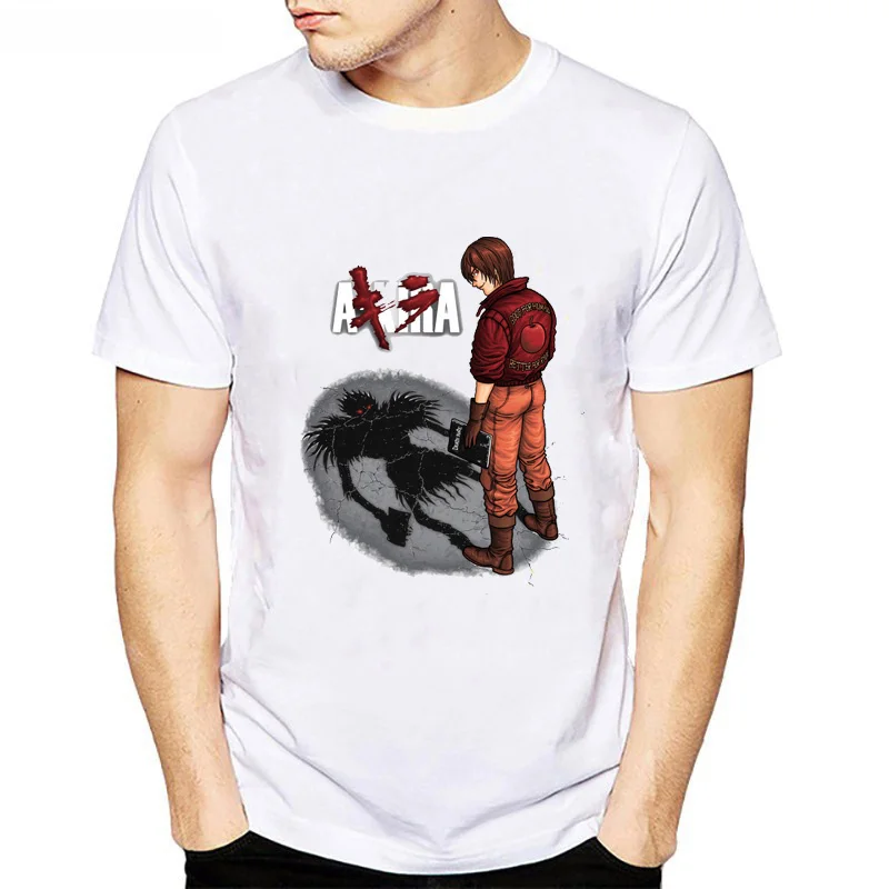Летняя футболка мужская Akira синтвейв harajuku уличная camisetas hombre забавная Футболка