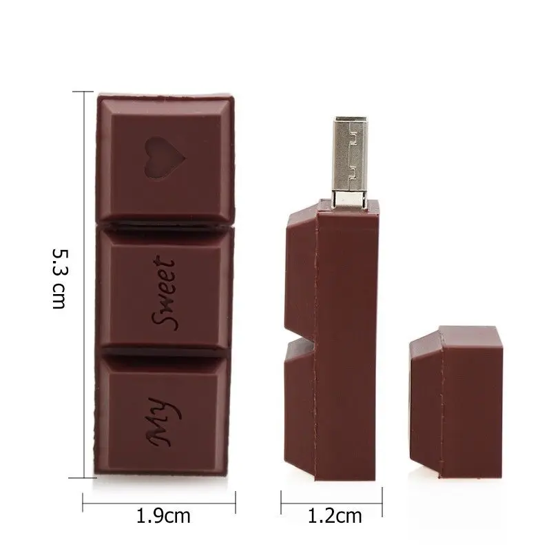 100% Первоначально Полный мой сладкий 64 ГБ Шоколад модель Памяти USB 2.0 Привод ручки
