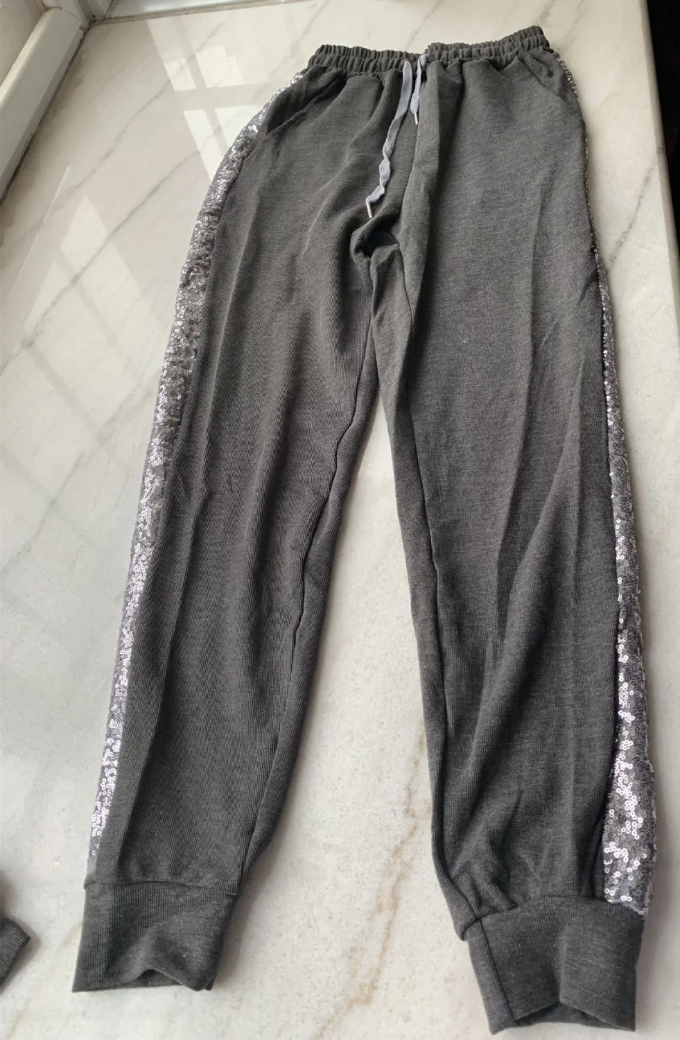 Jo kalin новый модный комплект одежды из 2 предметов женский серый укороченный топ и