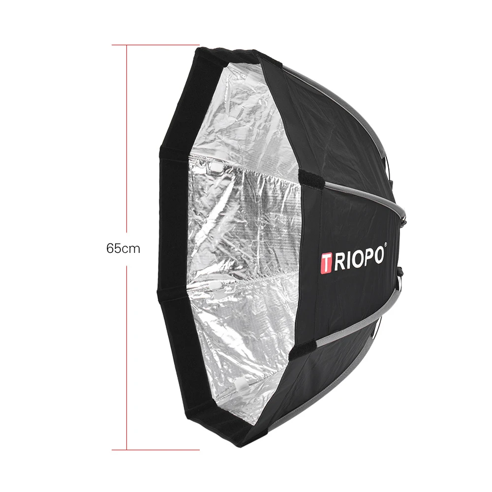 TRIOPO 55 см портативный наружный восьмиугольный Зонт софтбокс для Godox V860II TT600 TT685 YN560