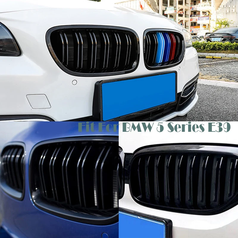 Автомобильные передние гоночные грили для BMW E39 5 серии 1995 1996 1997 1998 1999 2000 2001 2002 2003 525i