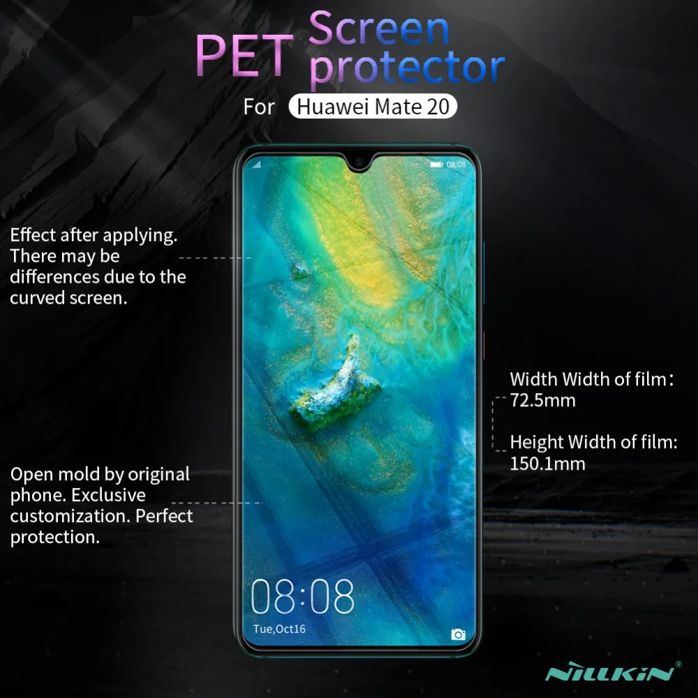 Прозрачная Матовая устойчивая к царапинам Защитная пленка NILLKIN для Huawei Mate 20