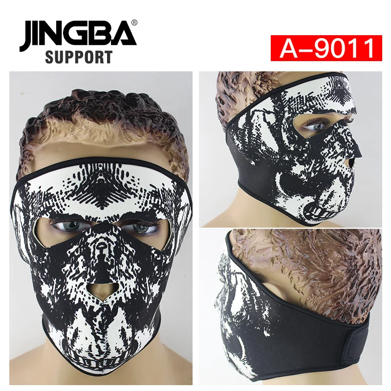 JINGBA поддержка Тур де moto мото полное лицо тактика маска Facemask Хэллоуин крутая Маска