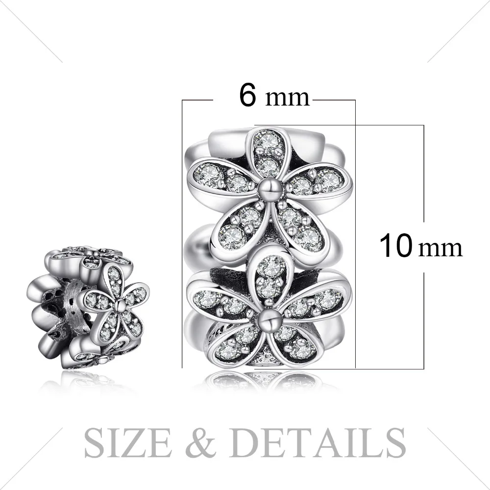 Jewelrypalace стерлингового серебра 925 ослепительно Dazies Spacer для Для женщин красивые