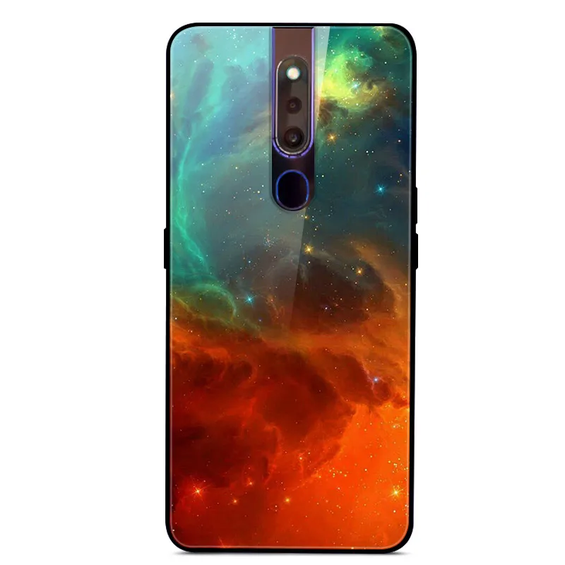 8 6,5" для OPPO F11 Pro чехол закаленного стекла задней панели жесткий чехол для OPPO F11 Pro F11Pro F 11 Pro чехол OppoF11Pro крышка бампера - Цвет: 8