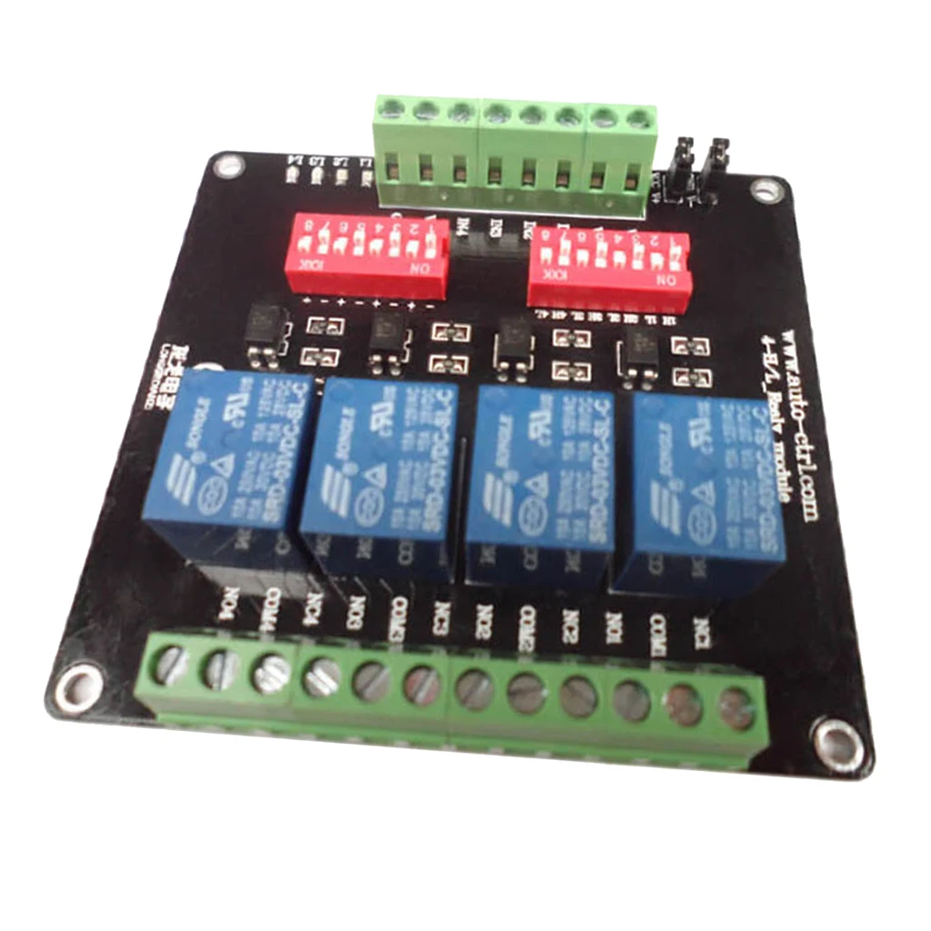 4-Channel 3V/5V/12V/24V Relay Board Module with Optocoupler High / Low Level | Обустройство дома
