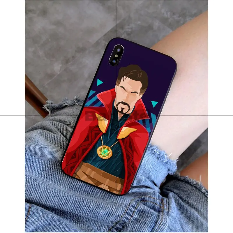 Babaite Marvel Мстители Бесконечность войны черный ТПУ Мягкий силиконовый чехол для телефона iPhone X XS MAX 6 6S 7 7plus 8 8Plus 5 5S XR