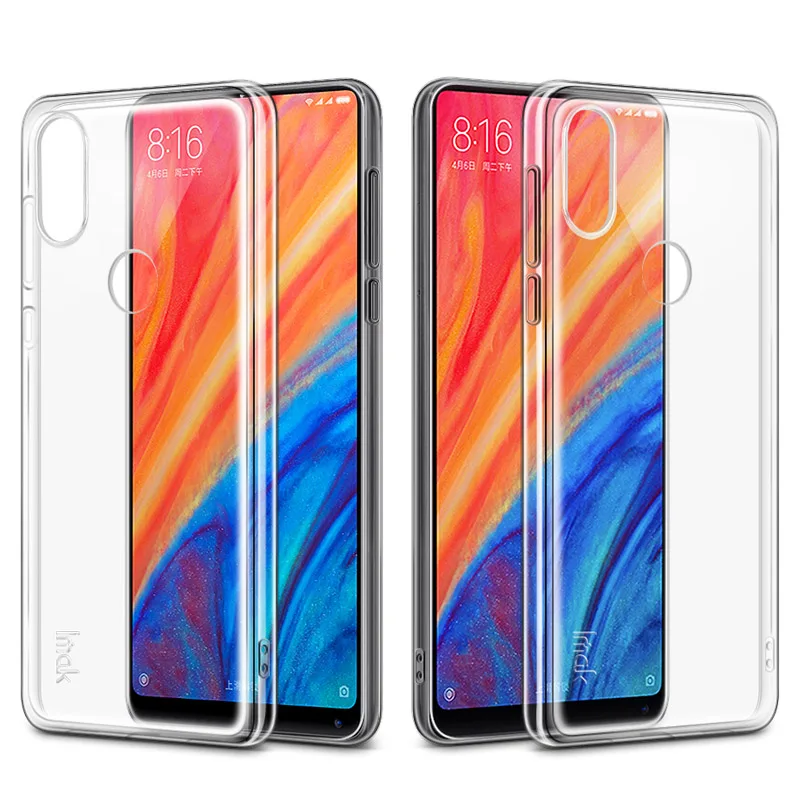 Чехол для Xiaomi Mi MIX 2S MIX2S с защитной пленкой экрана мягкий прозрачный чехол из ТПУ