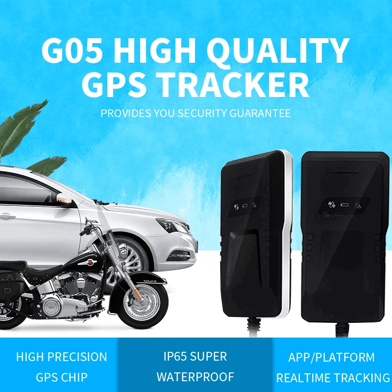 Guaranteed 100% 4 band car GPS tracker G05 Google link real time tracking cut off oil free shipping | Trackers