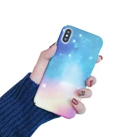 pc case for iphone xs x xr xs max phone case luminous cover for iphone 6s 7 7plus case dustproof star light pattern case
