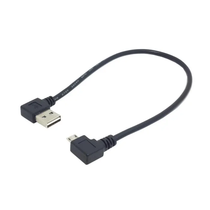100 шт. Реверсивный левый и правый угловой 90 градусов USB 2 0 штекер на Micro 5-контактный