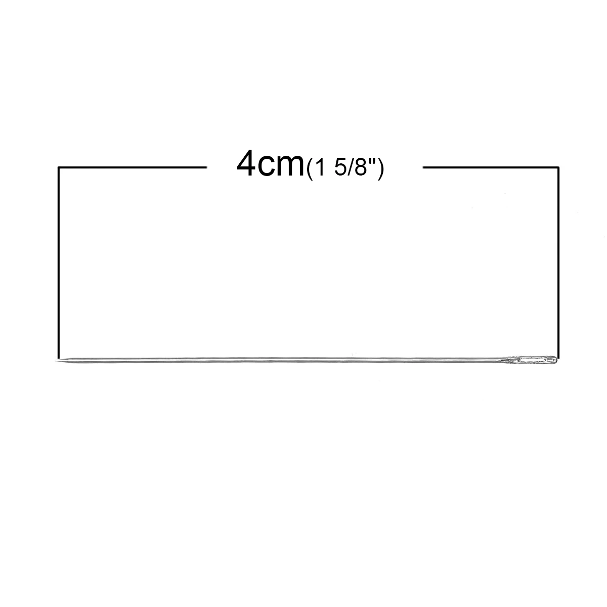 Швейные иглы серебристого цвета длиной 0 5 мм 4 см (1 5/8 дюйма) 2 упаковки - Фото №1