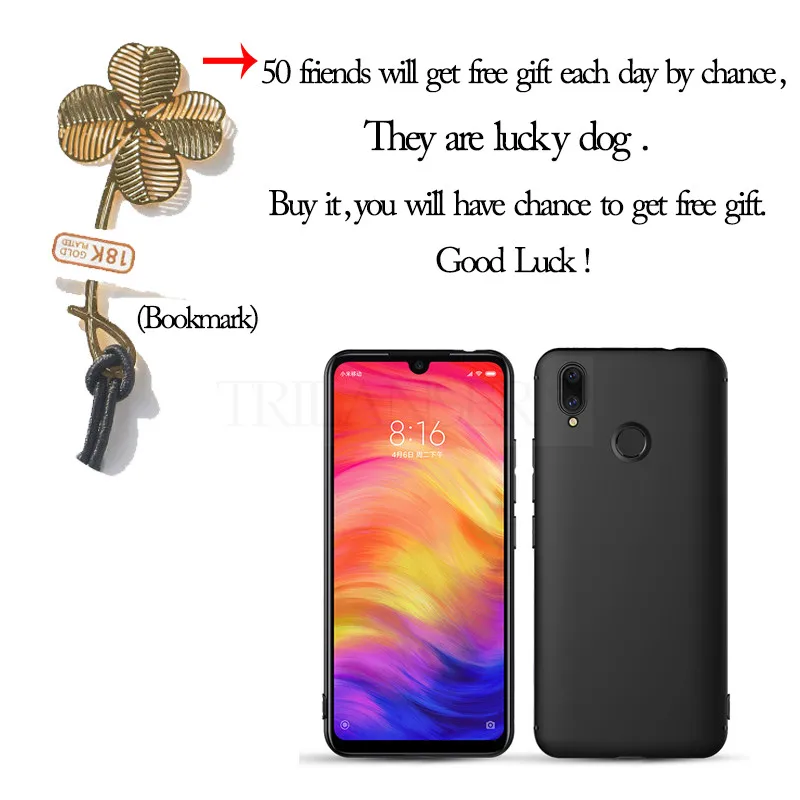 Trilanser тонкий поликарбонатный чехол для телефона Redmi 7A note 7 pro матовый Xiaomi Чехол