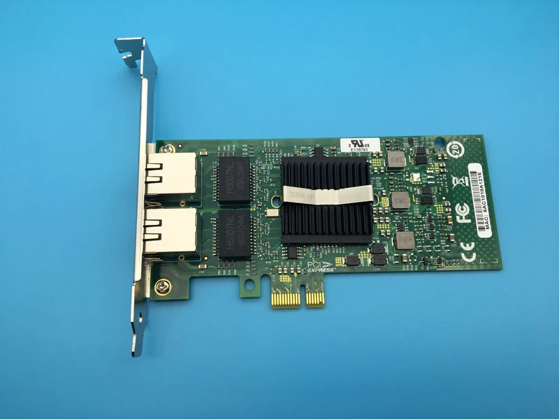 Сетевая карта Gigabit Ethernet с двумя портами PCI E x1 82576 адаптер сервера для агрегации/ROS