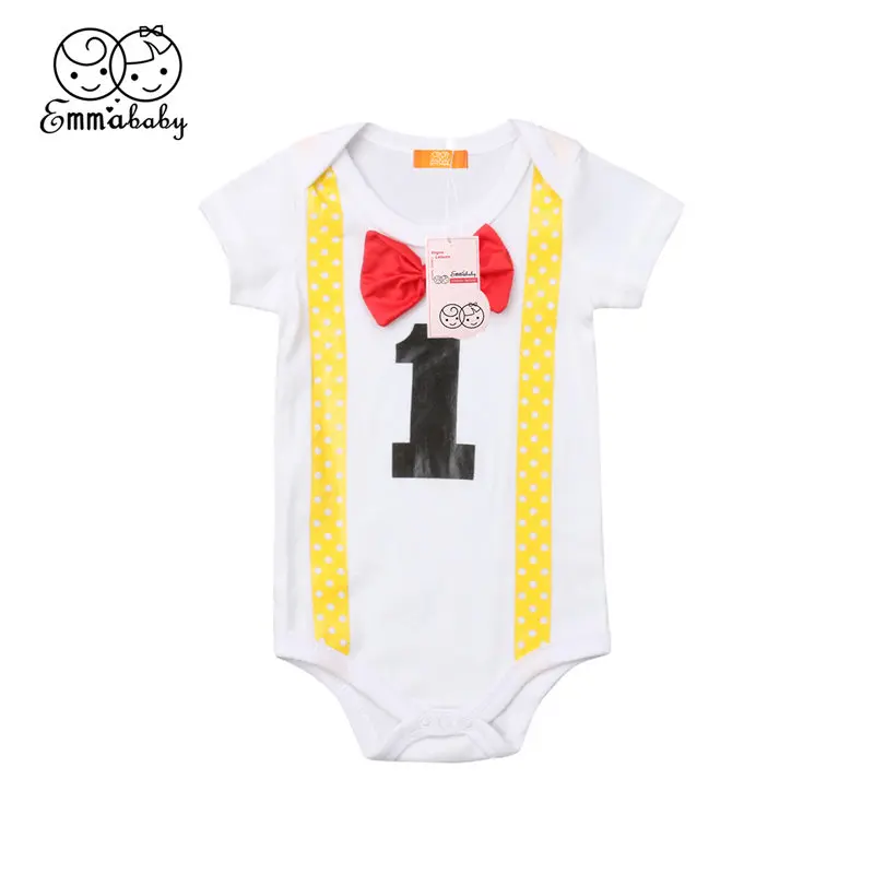 Детские комбинезон для мальчиков мой первый наряд дня рождения малыша