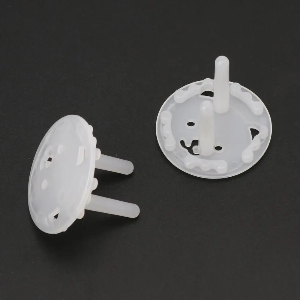 

10pcs EU Stand Power Socket Cover 2 hole Electrical Outlet Baby Child Safety Electric Shock Proof Plugs Protector