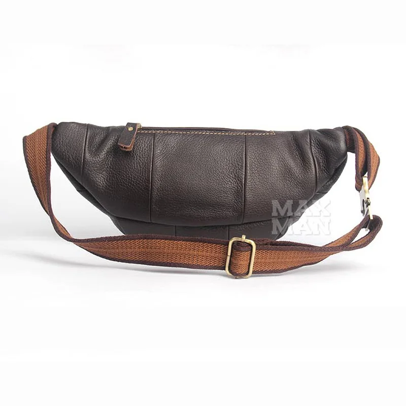 Поясная Сумка из натуральной кожи Мужская винтажная Повседневная сумка на
