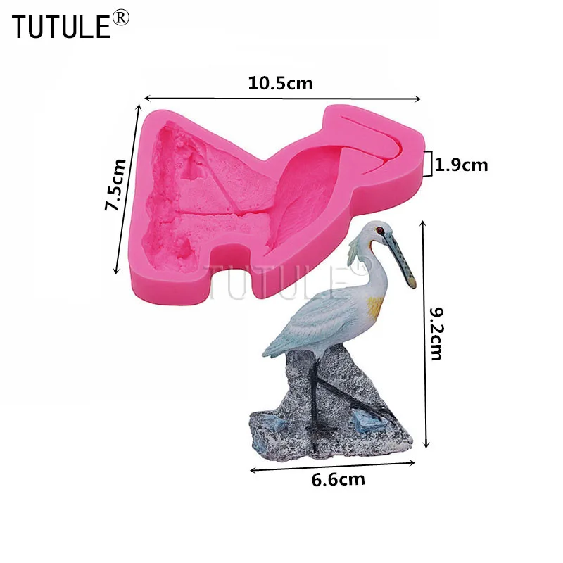 Гаджеты 3d силиконовая форма для пищевых продуктов журавлей жука травы птиц диких