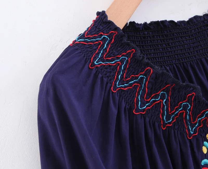 Yuuyiwa Women Blouses Shirts Women's new wholesale flowers embroidered fringed jacket Tops Blusas Mujer De |