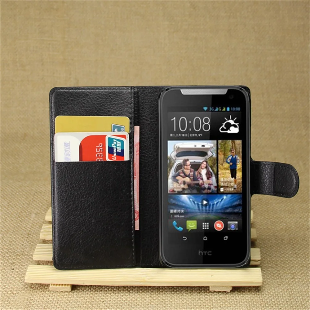 Cyboris для HTC Desire 310 кожаный чехол телефона откидная крышка Подставка держатель