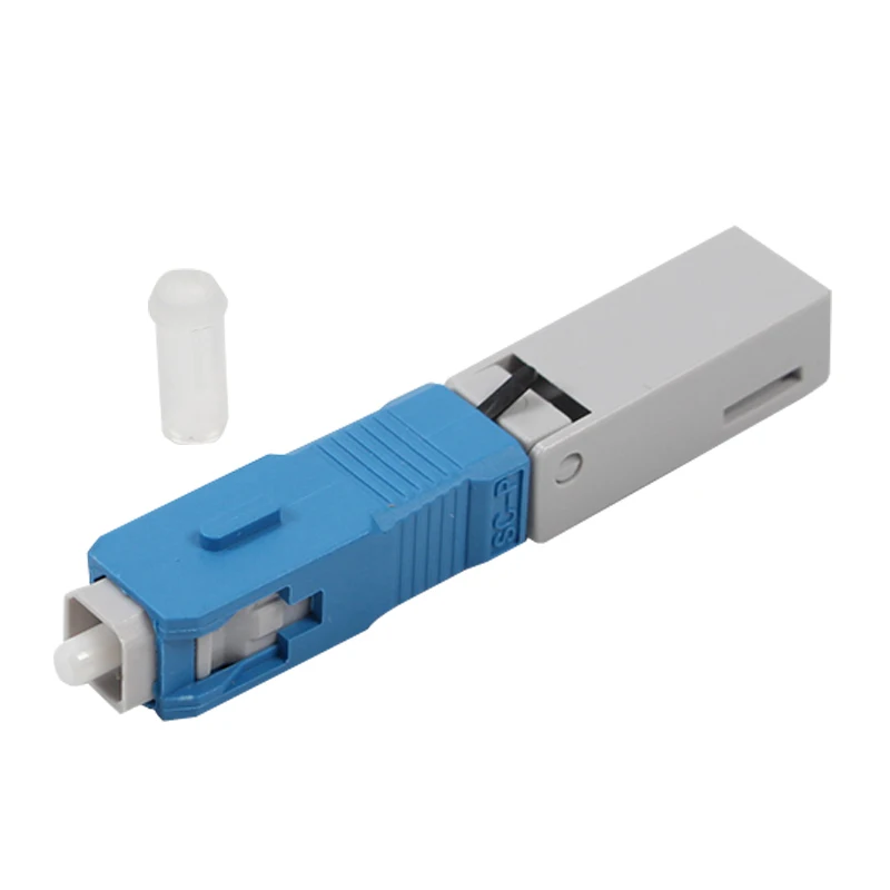 

100 pcs SC -UPC Optic Fiber Quick Connector Fast Connector Single Mode FTTH Fiber Cold Connection Telecom Level Fast Connector