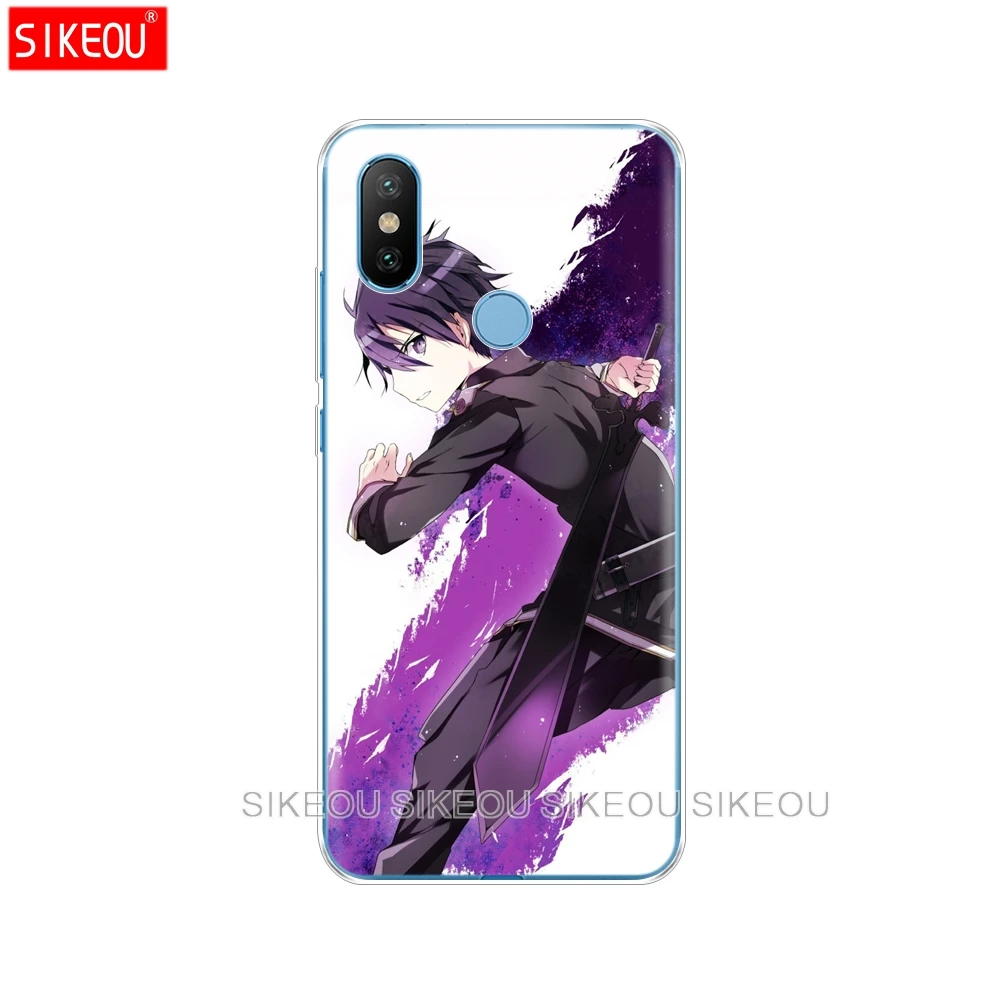 Силиконовый чехол SIKEOU Sword Art Online с японским аниме для Xiaomi Mi A1 A2 5 5S 5X 6 Mi5 MI6 NOTE 3 MAX Mix 2