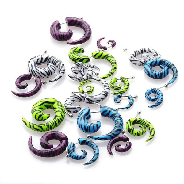 (Можно смешивать) оптовая продажа 40 шт./лот леопардовой расцветки спиральные