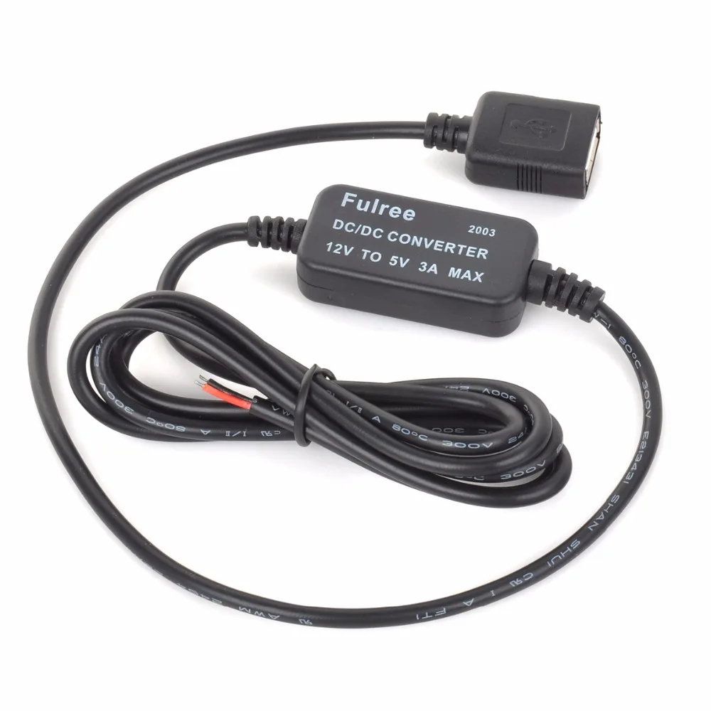 USB Зарядное устройство понижающий Питание 12 В до 5 3A 2 0 автомобиля Мощность
