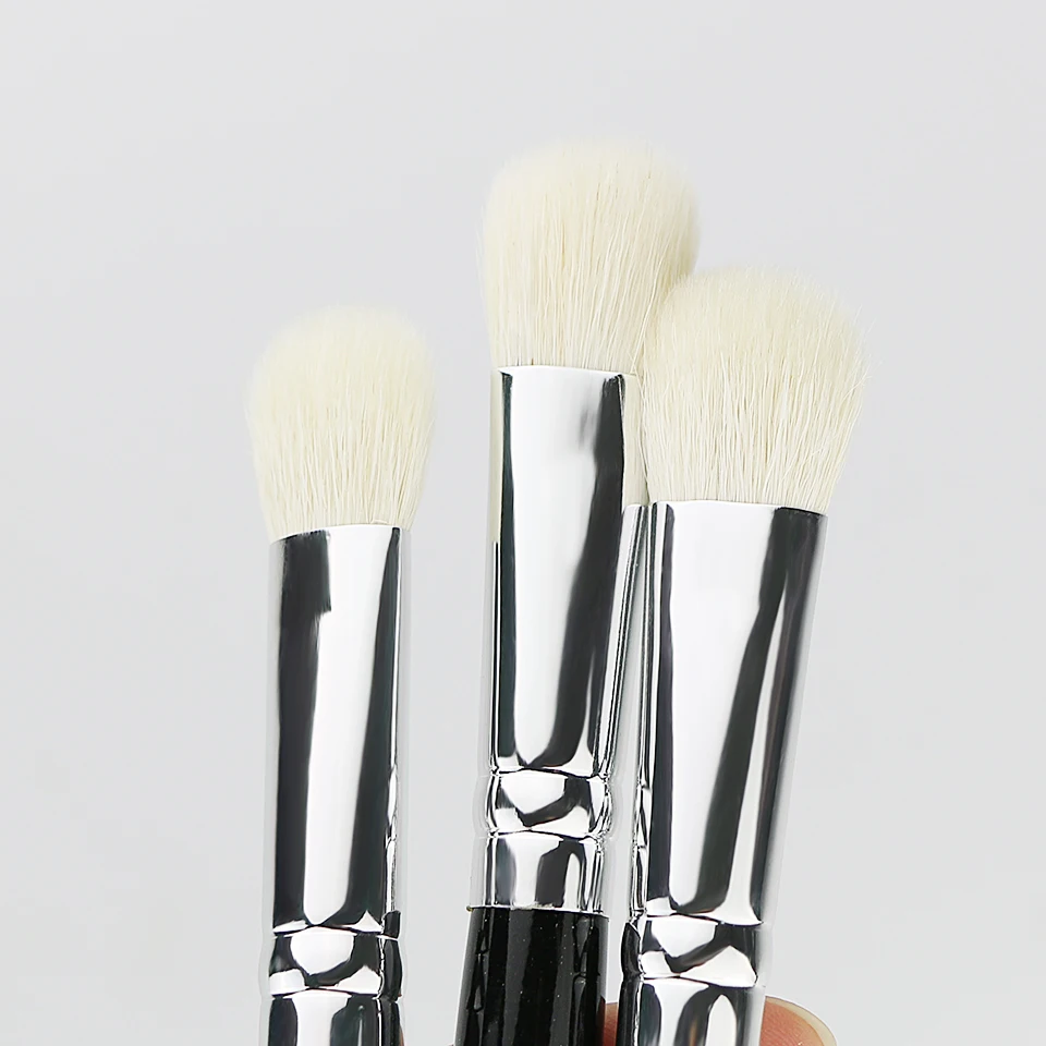 BEILI Black BE41 Smokey Shadow Большая кисть для растушевки макияжа натуральный белый козий