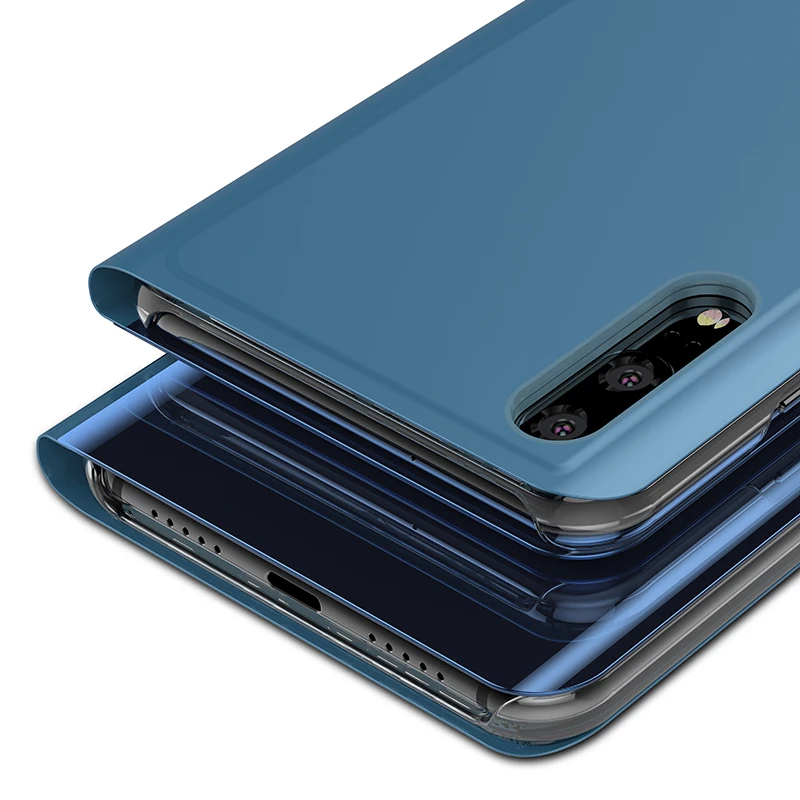 Прозрачный зеркальный чехол для samsung note 9 8 5 кожаный флип телефона подставка Galaxy s9