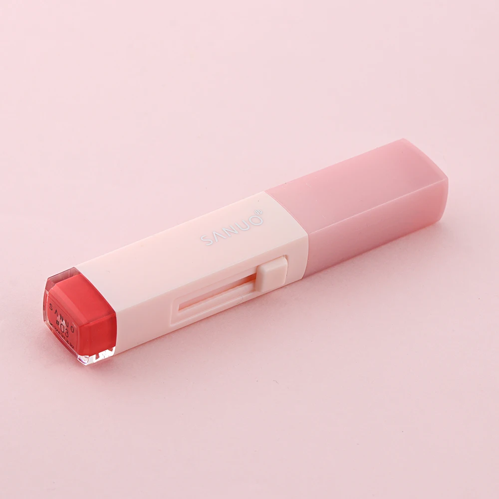 Новинка двухцветный V-образный градиентный цвет увлажняющая помада блеск для губ