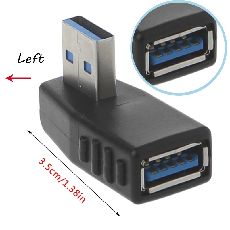 90 градусов USB 3 0 мужчина к гнезду адаптер Соединительный изгиб