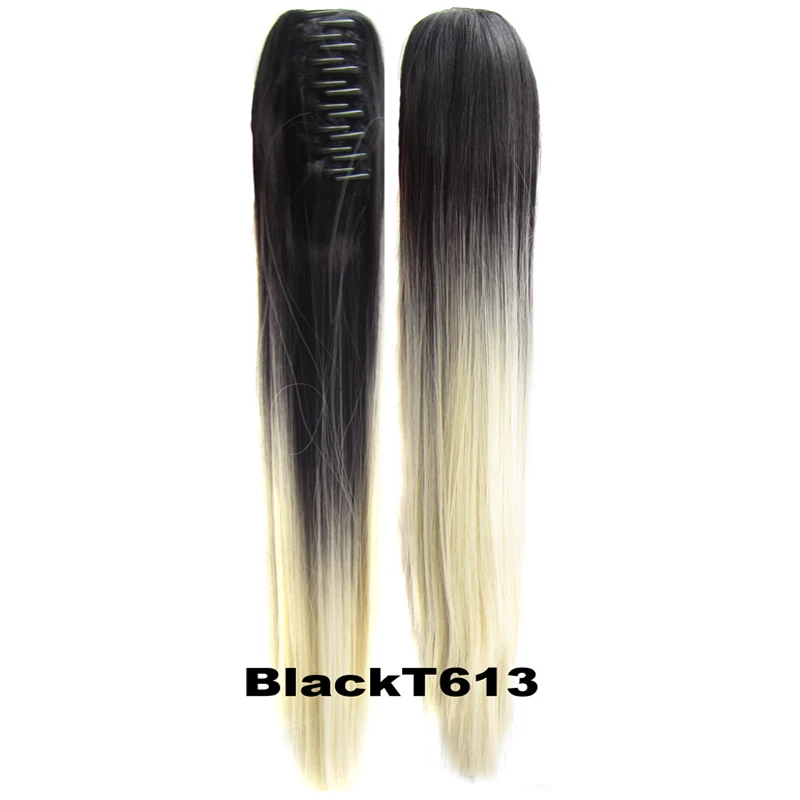 Женщины дамы Косплей 22 &quot/55 см Длинные Прямые Красочный Ombre Щековая Коготь