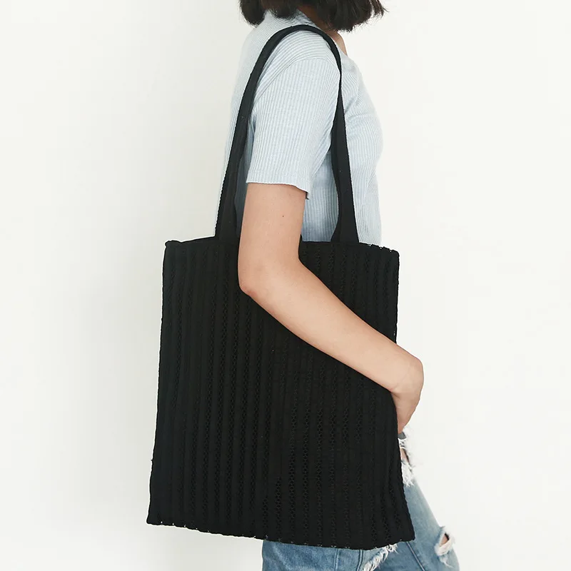 YILE двухслойная однотонная кружевная сумка + Холщовая Сумка для шоппинга