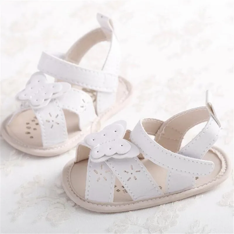 

2016 baby girl shoes fashion butterfly soft sole PU leather Princess shoes for summer new style