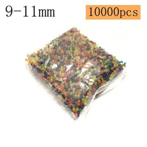 10000pcs GEEK король 9-11 мм с украшением в виде кристаллов пули 10000 шт./упак. воды Пистолеты пистолет игрушки растет с украшением в виде кристаллов воды шарики мини круглый почвы водные бисеры - Цвет: 10000pcs