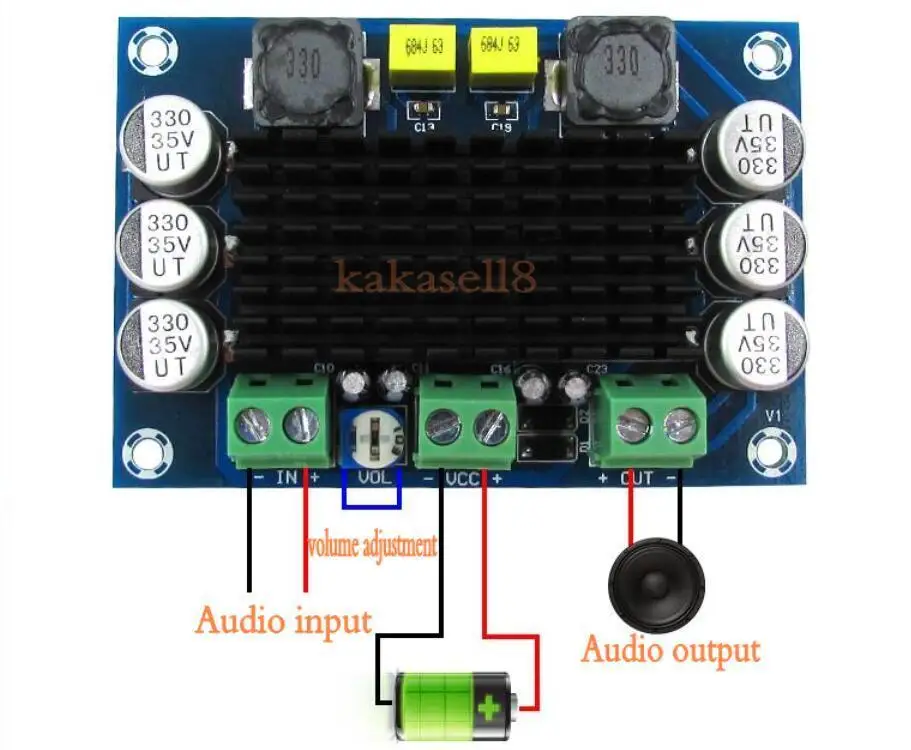 DC 12V 24V 100W TPA3116DA моно канальный цифровой усилитель мощности | Электроника