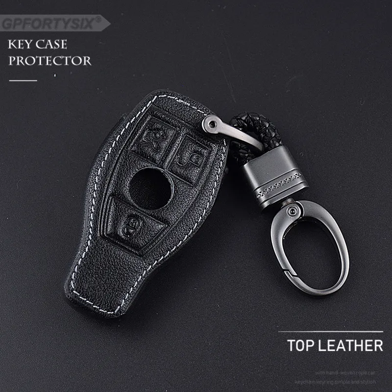 Кожаный чехол GPFORTYSIX для автомобильного ключа защитный Mercedes Benz W203 W210 W211 W124 умный