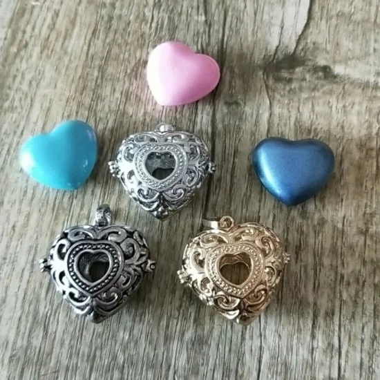 heart design 2019 New Fashion Angel Baby Hollow Bell Ball Necklaces For Harmony Pregnant Women Cage dropshipping SYYF0139 | Украшения и