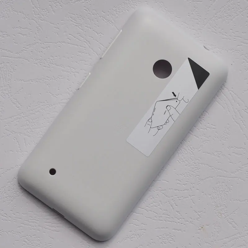 white BINYEAE пластиковый чехол для батареи редкий корпус для microsoft Nokia Lumia 530 чехол-накладка с боковыми кнопками 530 сменная деталь - Цвет: white